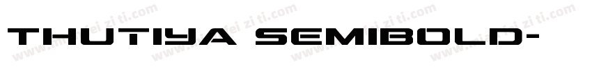 Thutiya SemiBold字体转换